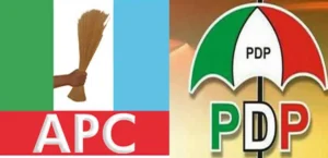 Logos of PDP and APC