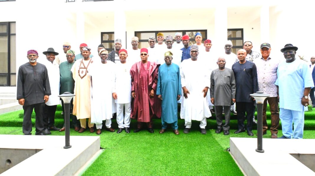 President Tinubu, who hosted the Vice President Kashim Shettima and 23 governors at his Lagos home for the Eid el-Fitr