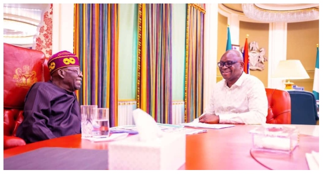 President Bola Tinubu and Ayo Fayose