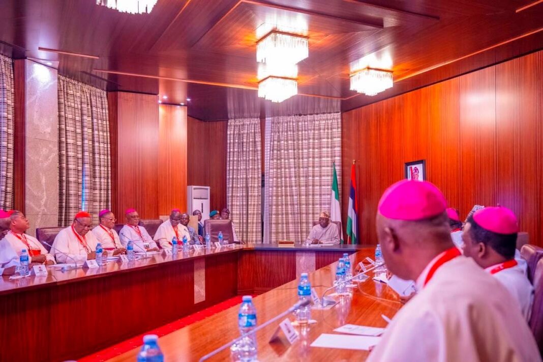 President Bola Tinubu and the visiting Catholic Bishops2