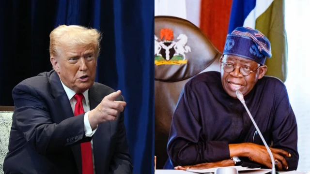 Presidents Donald Trump and Bola Tinubu
