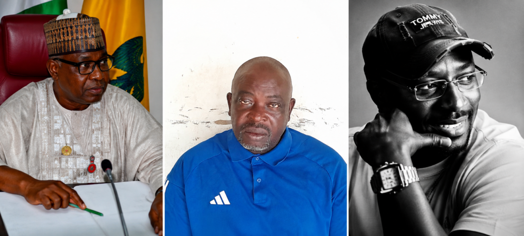 From left, Ambassador Sola Enikanolaiye, Richard Elesho and Raphael Oni