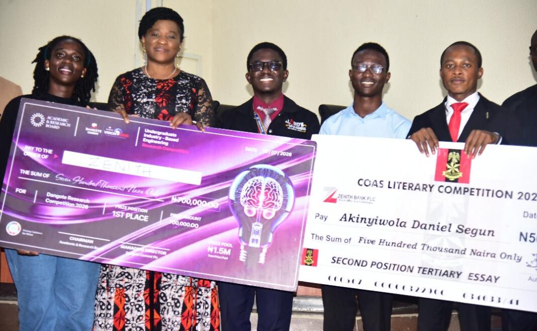 The prize giving ceremony