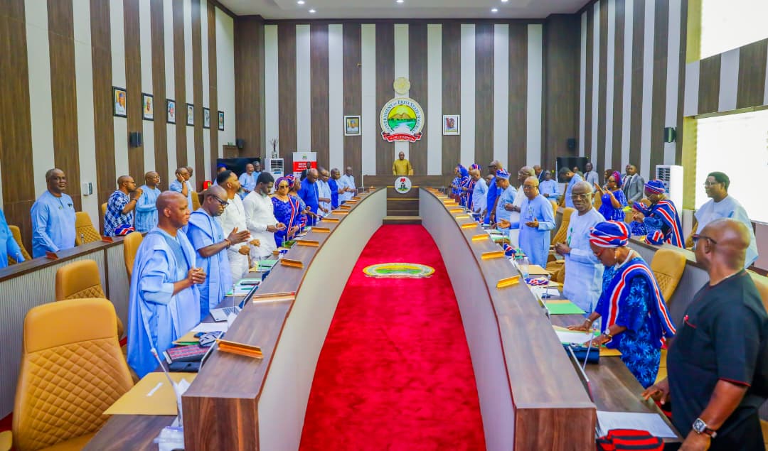 Governor Oyebanji at the valedicory EXCO meeting
