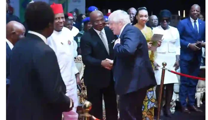 Boris Johnson and Governor Uzodimma in Owerri