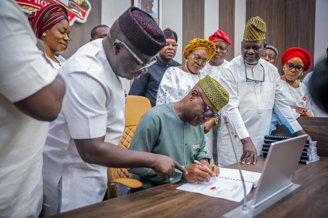 Governor Oyebanji signing into law of the Ekiti State Revenue Administration Law, 2025