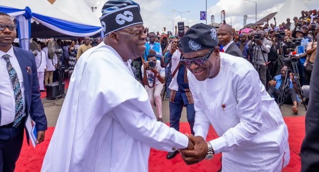 President Bola Tinubu and Chief Nyesom Wike. Daily Trust photo