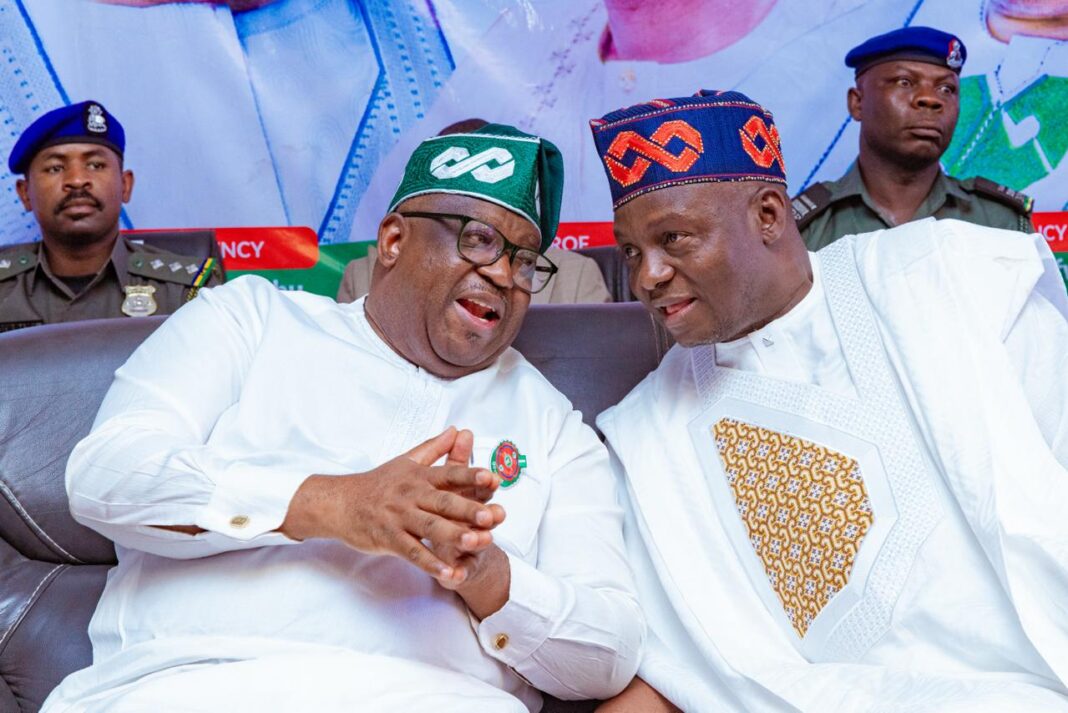 Governor Caleb Mutfwang of Plateau State and APC Chairman, Professor Nentawe Yilwatda2