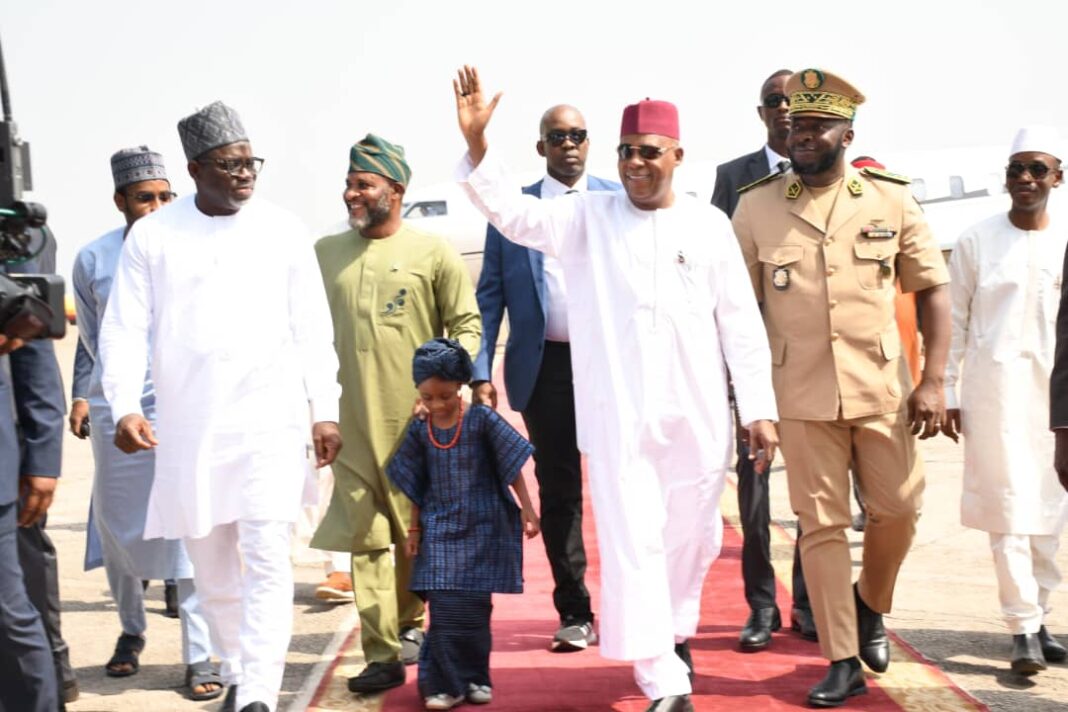VP Shettima now in Guinea for the inauguration of President-elect, Mamadi Doumbouya today