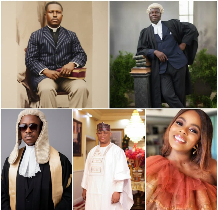 Clockwise from top left, Rev. Emmanuel Adelabi Kayode, Justice Victor Adedapo Kayode, Chief Victor Babaremilekun Adetokunbo Fani-Kayode, Chief David Oluwafemi Adewunmi Abdulateef Fani-Kayode, Miss Oluwafolakemi Aisha Fani-Kayode