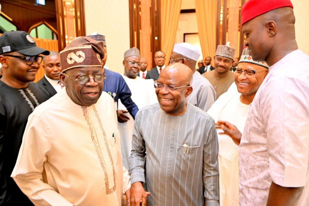 President Bola Tinubu, Governoor Alse Otti and others