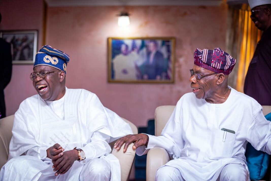 President Bola Tinubu and former President Olusegun Obasanjo2