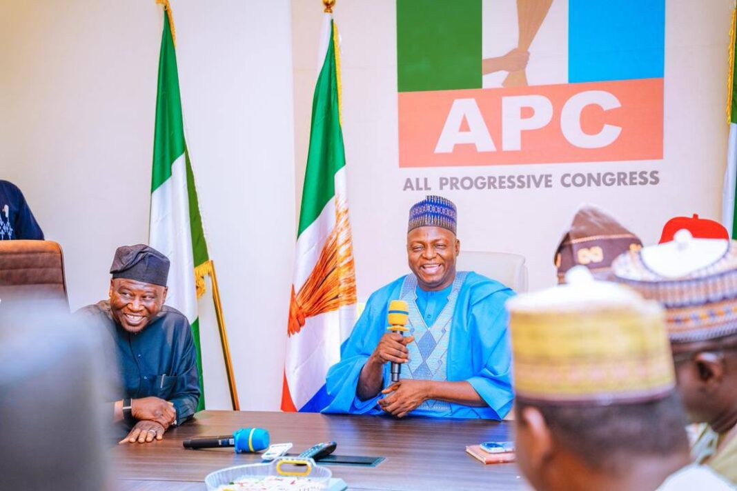 Professor Nentawe Yilwatda and Governor Amodu Umaru Fintiri