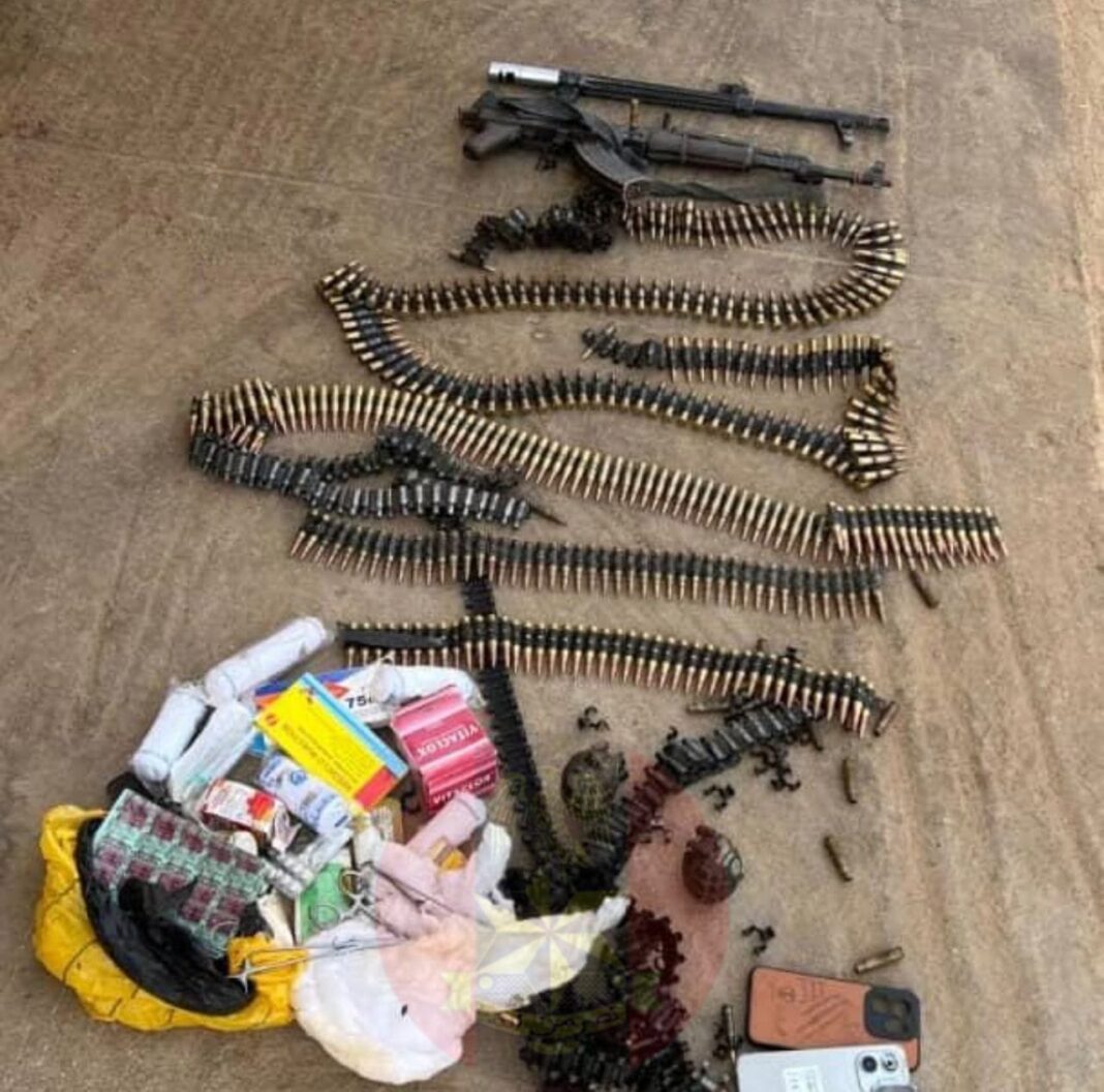 Weapons and other items seized