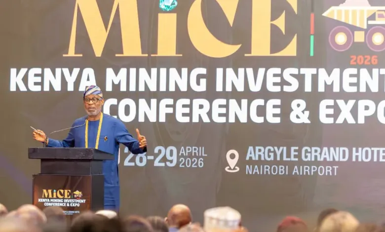 Dele Alake speaking at the Kenya Mining Investment Conference and Exhibition 2026