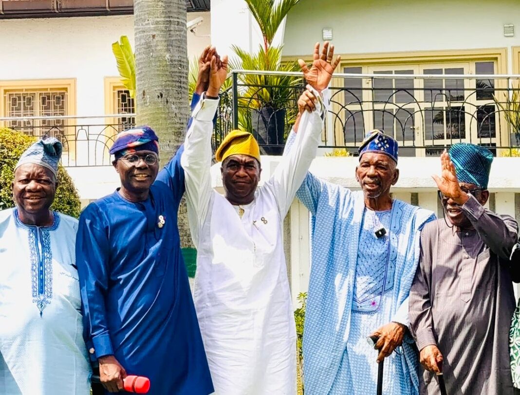 GAC endorses Hamzat, centre, for 2027 Lagos governorship.