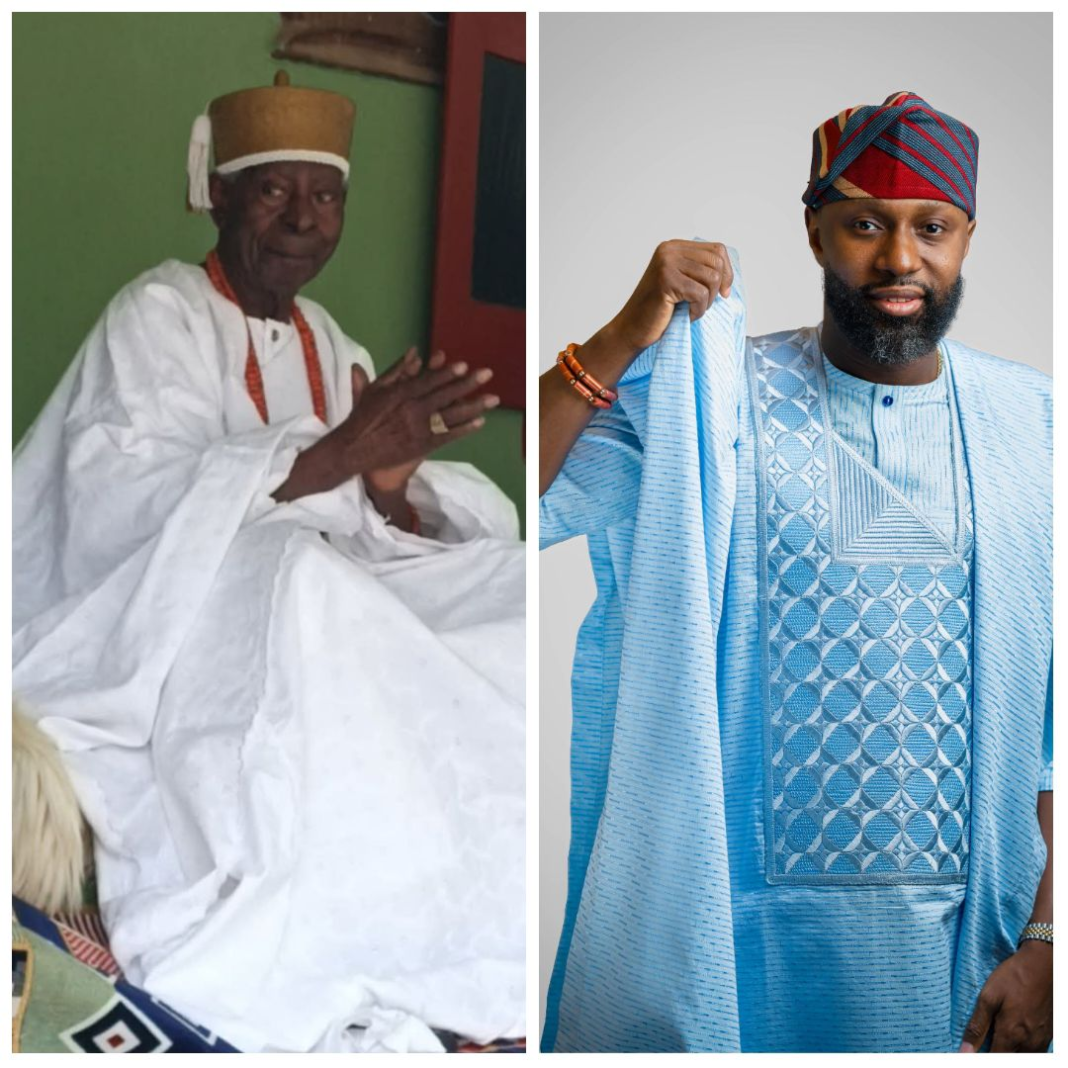 His Royal Majesty, Oba Akadri Momoh, the Olukare of Ikare Land, and Chief Abdul Tunji Mohammed (ATM)