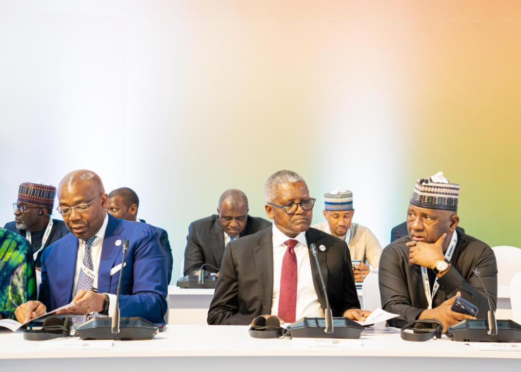 From left, President of the Dangote Group, Aliko Dangote, and Chairman of BUA, Abdulsamad Rabiu