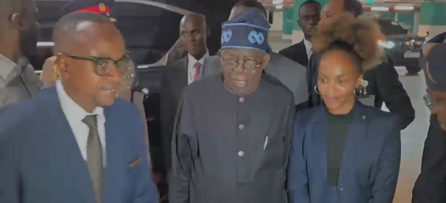 President Tinubu lands in Kenya