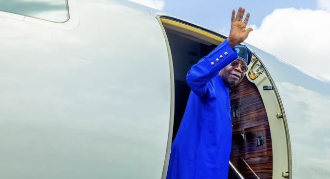President Bola Tinubu travelling