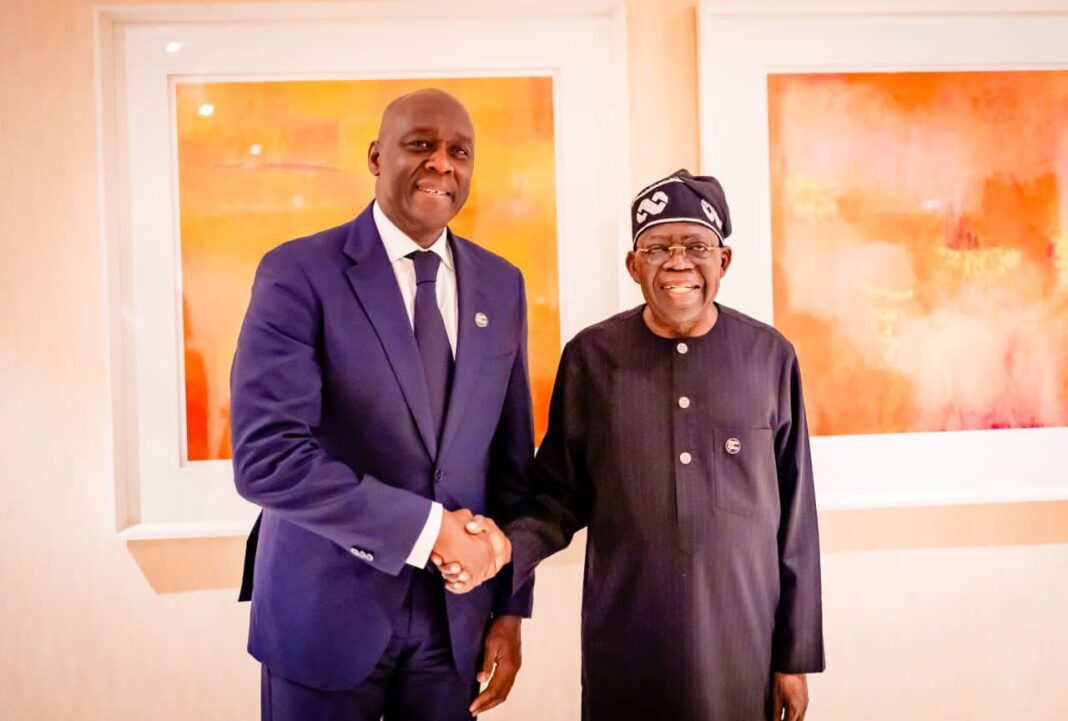 President Tinubu and Diop Makhtar, MD, IFC