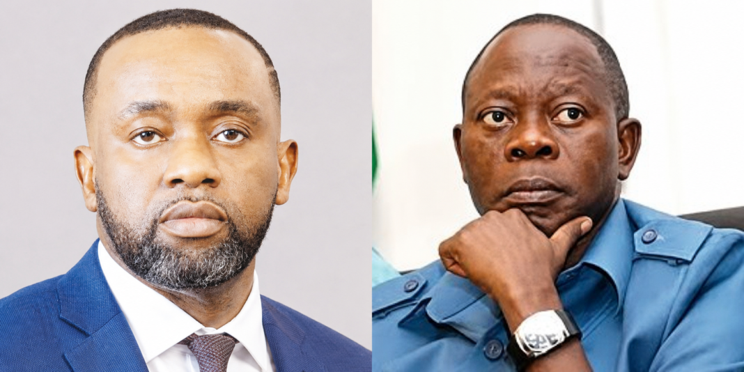Olufemi Soneye and Senator Adams Oshiomhole