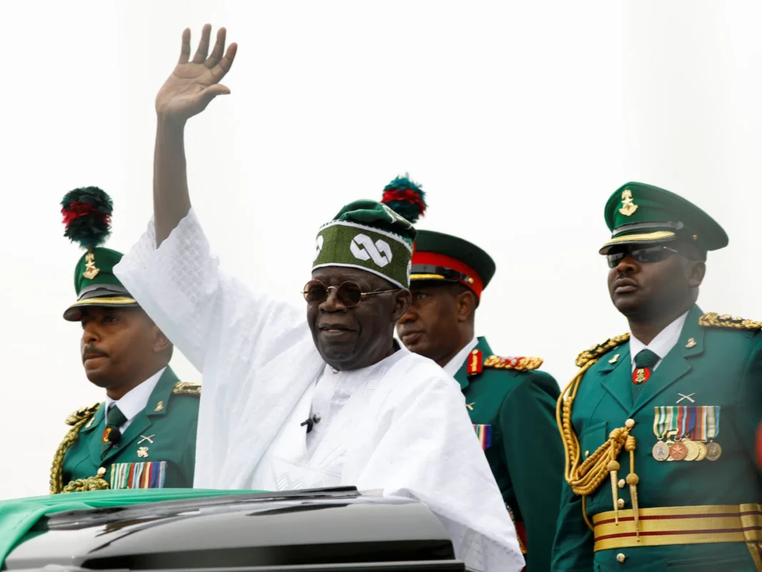 President Bola Tinubu and Nigerian soldiers