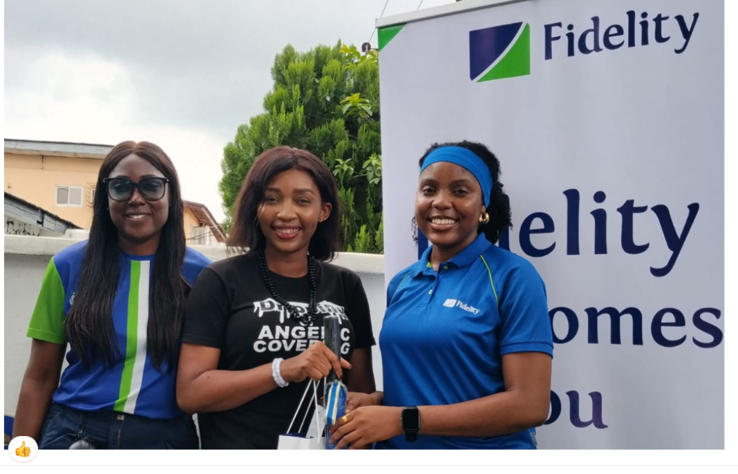 L-R: Team Lead, Corporate Social Responsibility (CSR), Fidelity Bank Plc, Victoria Abuka; Assistant General Manager, Heritage Homes Orphanage, Irene Light; and President, Audacious Inductees Class of 2026, Fidelity Bank Plc, Aanuoluwa Akinyemi; during the Fidelity Helping Hands Programme (FHHP) Outreach at Heritage Homes Orphanage, Anthony, Lagos recently.