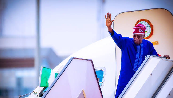 President Tinubu travelling2