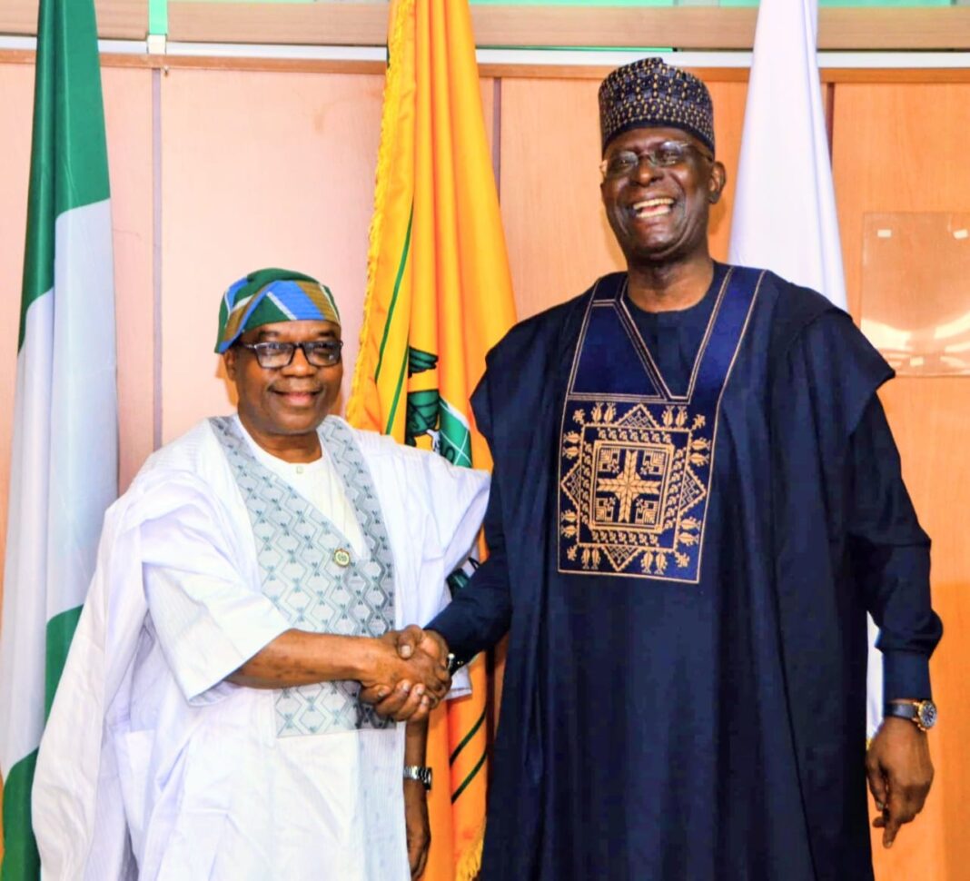 H.E Sola Enikanolaiye and Mr. Mohamed Fall