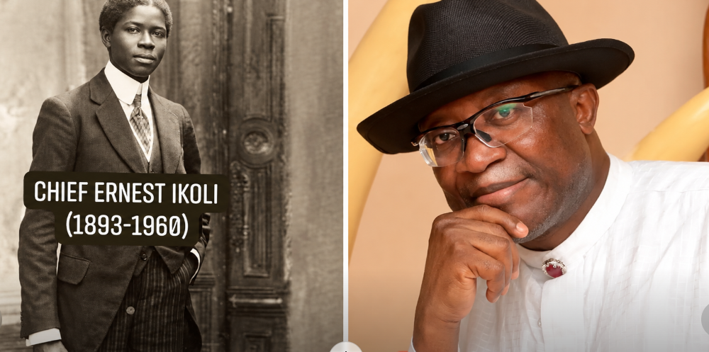 Nationalist Chief Ernest Sisei Ikoli and Anthony George Ikoli
