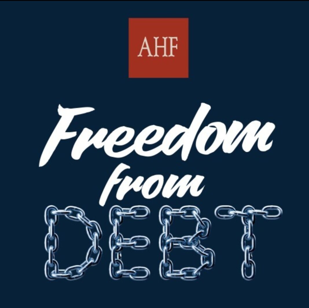 AHF. Freedom from debt
