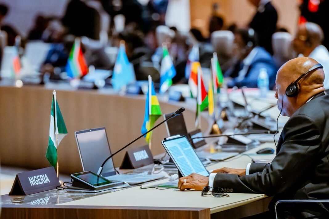VP Shetima at AU meeting in Angola