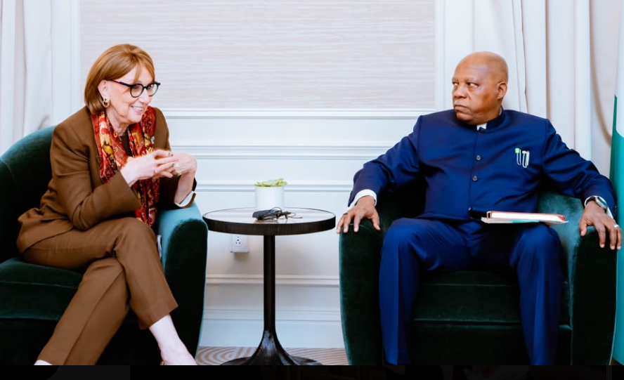 VP Shettima and Rebeca Grynspan