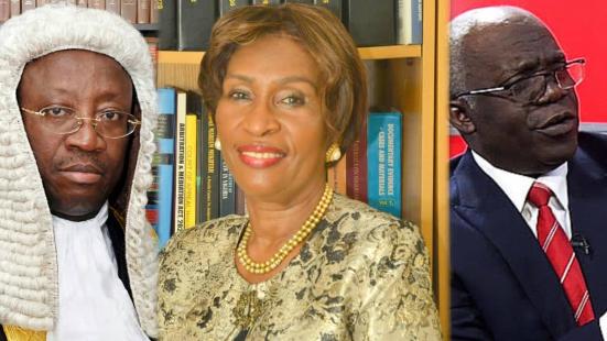 Chief Anthony George-Ikoli (SAN), Justice Oludotun Adefope-Okojie, and Femi Falana, SAN