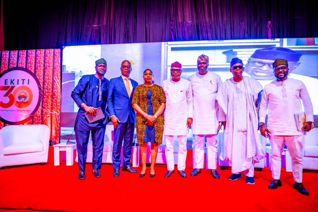 Governor Oyebanji and others after unveiling the 30-Year Vision for Ekiti