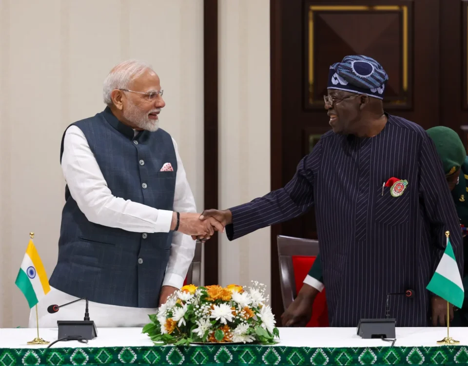 Prime Minister Narendra Modi of India and President Bola Tinubu