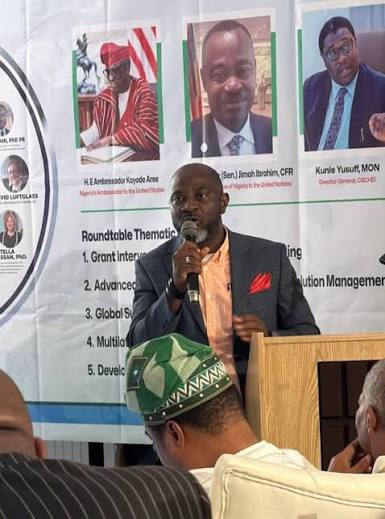 The Special Adviser to the Governor on Development Partners Coordination, Dr. Bayo Adenekan at the 81st United Nations General Assembly